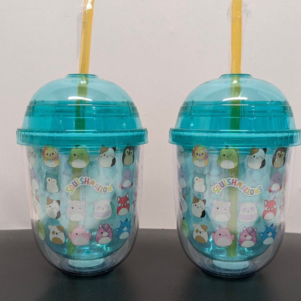 NEW! Set of Two Double Walled Insulated Squishmallow Tumblers - 10oz